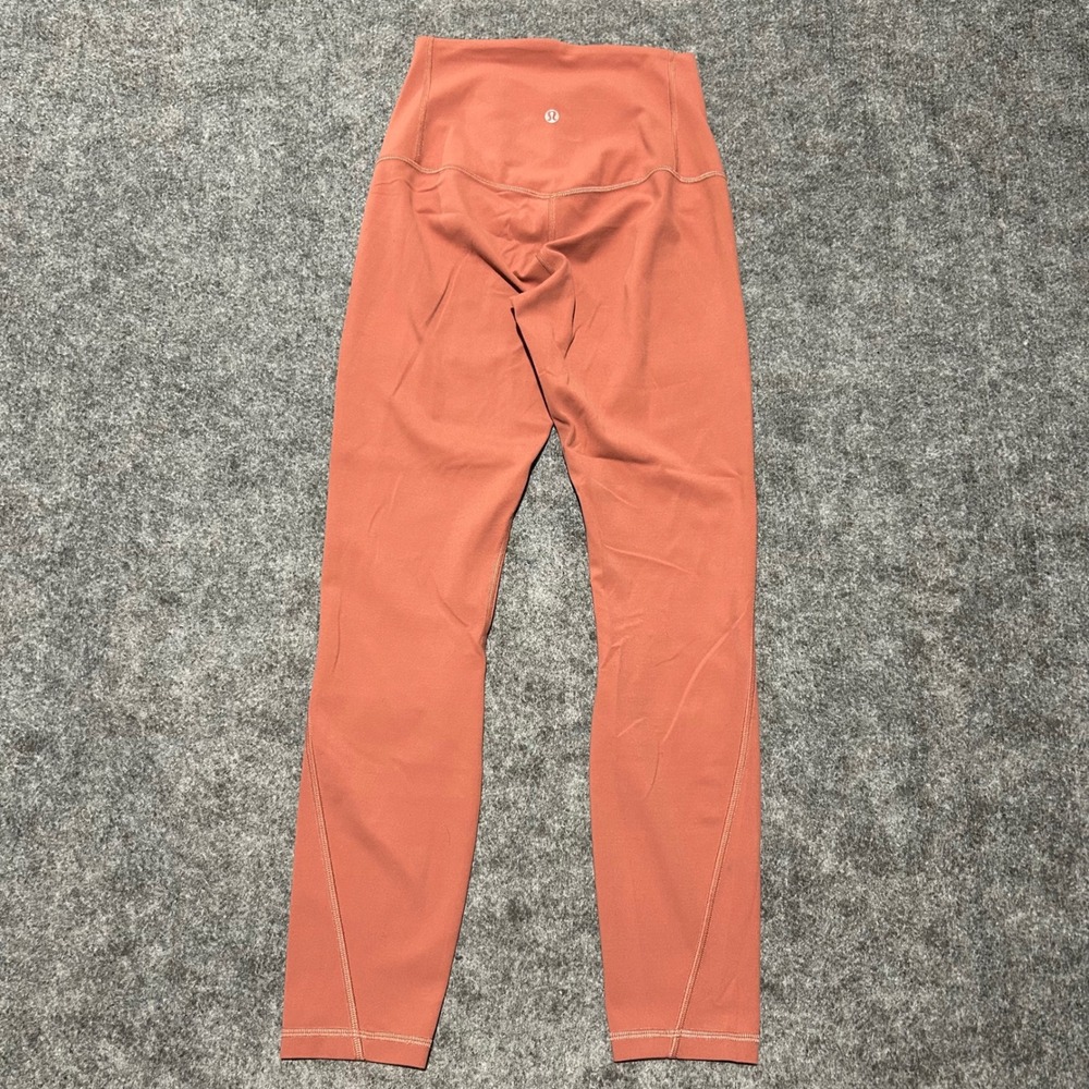 Lululemon High Rise 24" Inseam Leggings Rust Terracotta‎ Orange Size 4